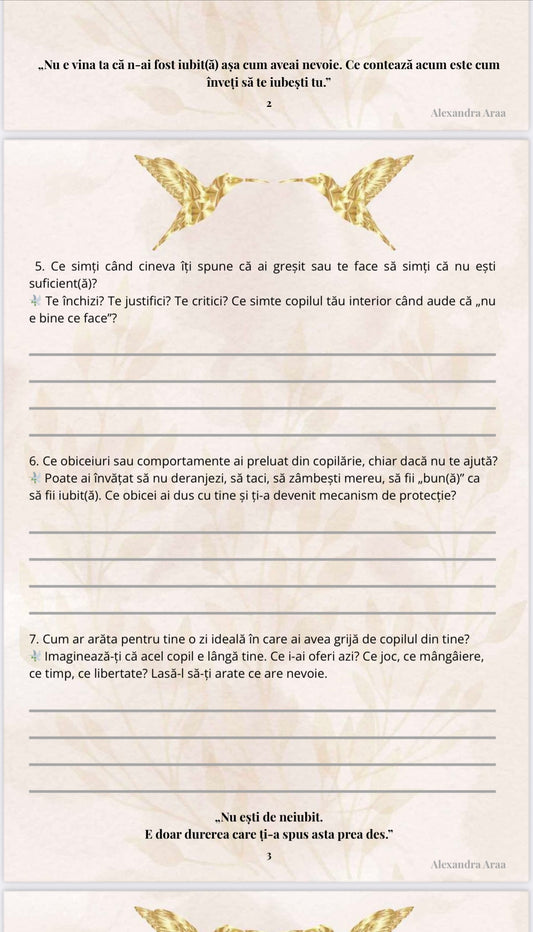 Jurnal ghidat de vindecare emoțională - Digital (PDF)