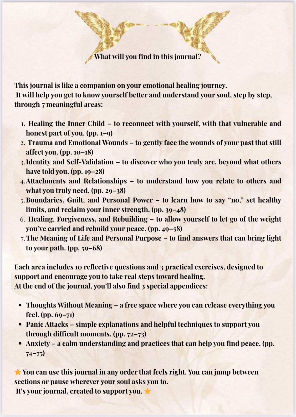 Guided Journal for Emotional Healing – Digital (PDF)