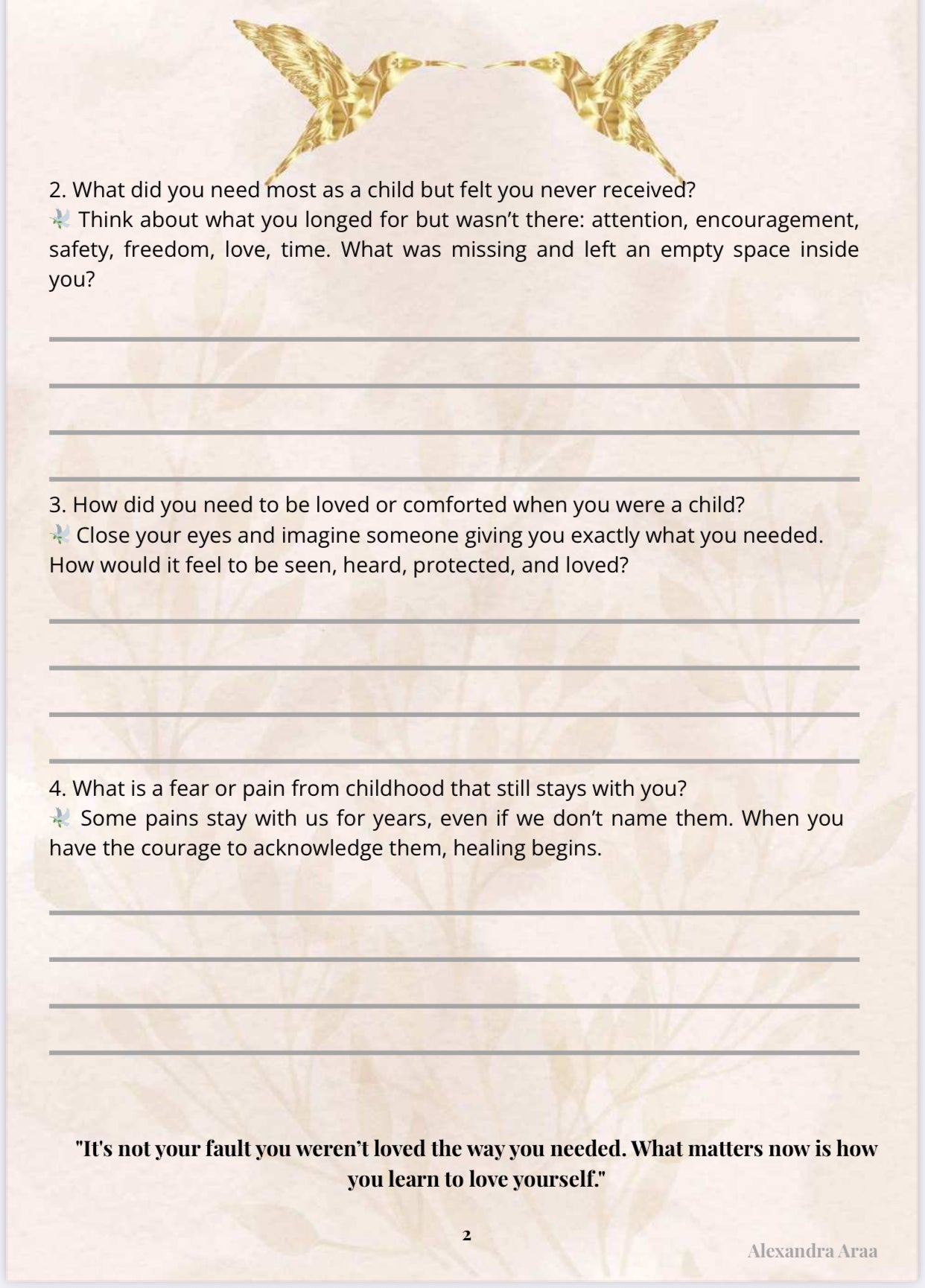 Guided Journal for Emotional Healing – Digital (PDF)